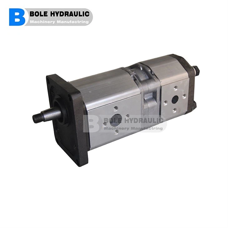 CBGJ2063+2063R-(2+2) High Pressure Hydraulic Gear Pump For Loader 100cc Gear Pump